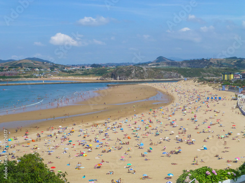 Playa de Suances, pueblo de Cantabria, España