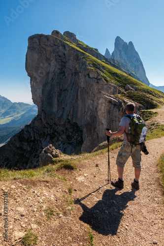 Views from Seceda over the Odle mountains.