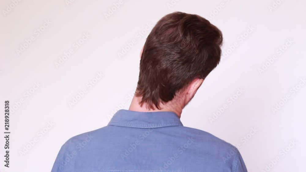 Man rotating his hand doing sport exercises Man rotating his hand doing sport exercises