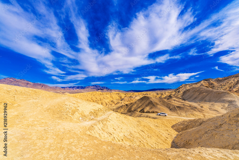 Naklejka premium View of Death Valley, California, USA. Copy space for text.