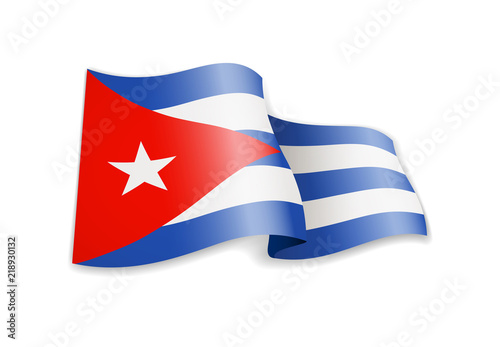 Waving Cuba flag on white background. Free Download Waving Cuba flag on white background. - GFXLoad