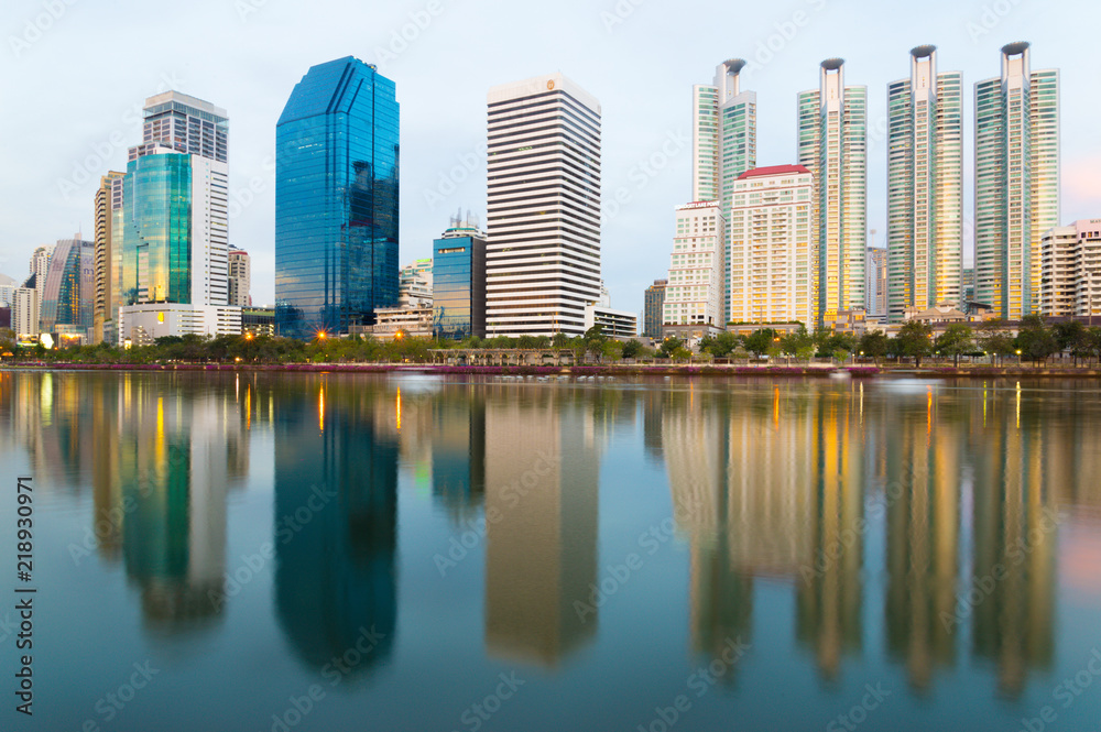 Bangkok business cityscape