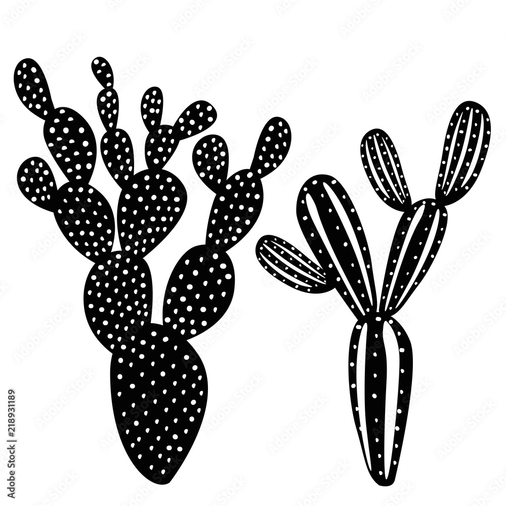 Prickly Pear Silhouette