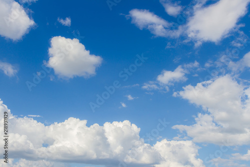 Blue sky and clouds