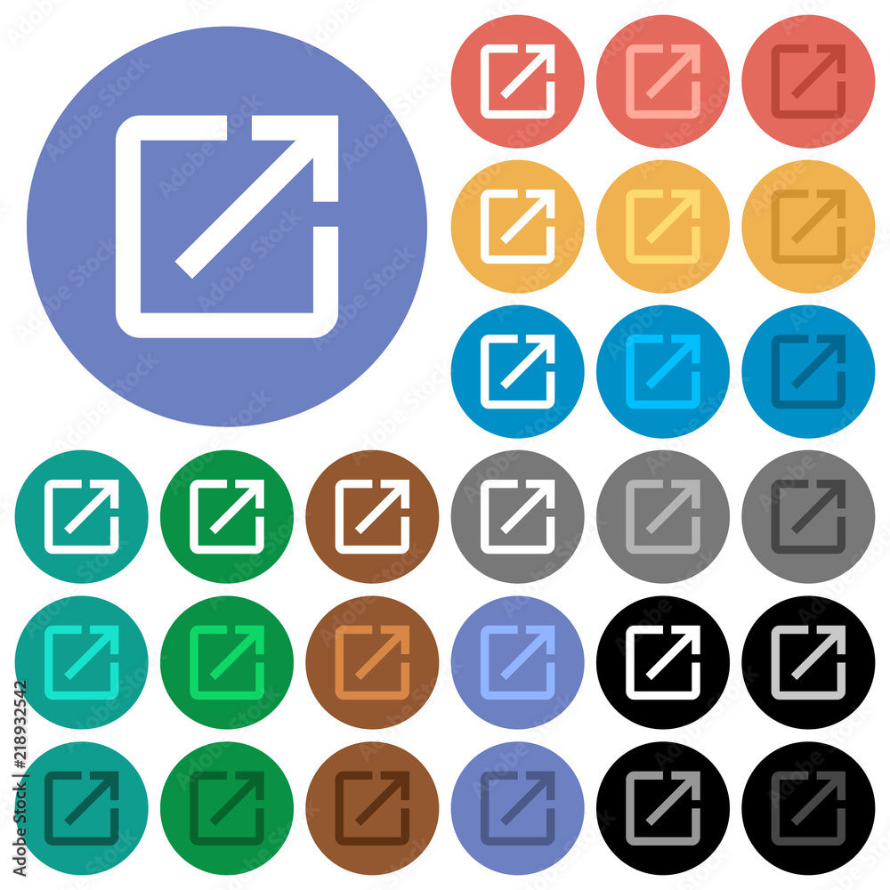 Launch application round flat multi colored icons Launch application round flat multi colored icons