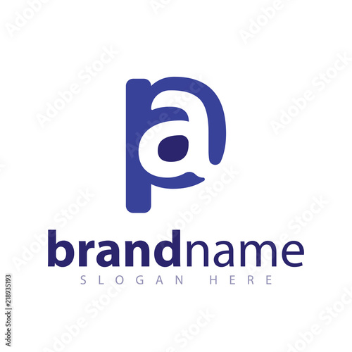 pa initial letter logo element