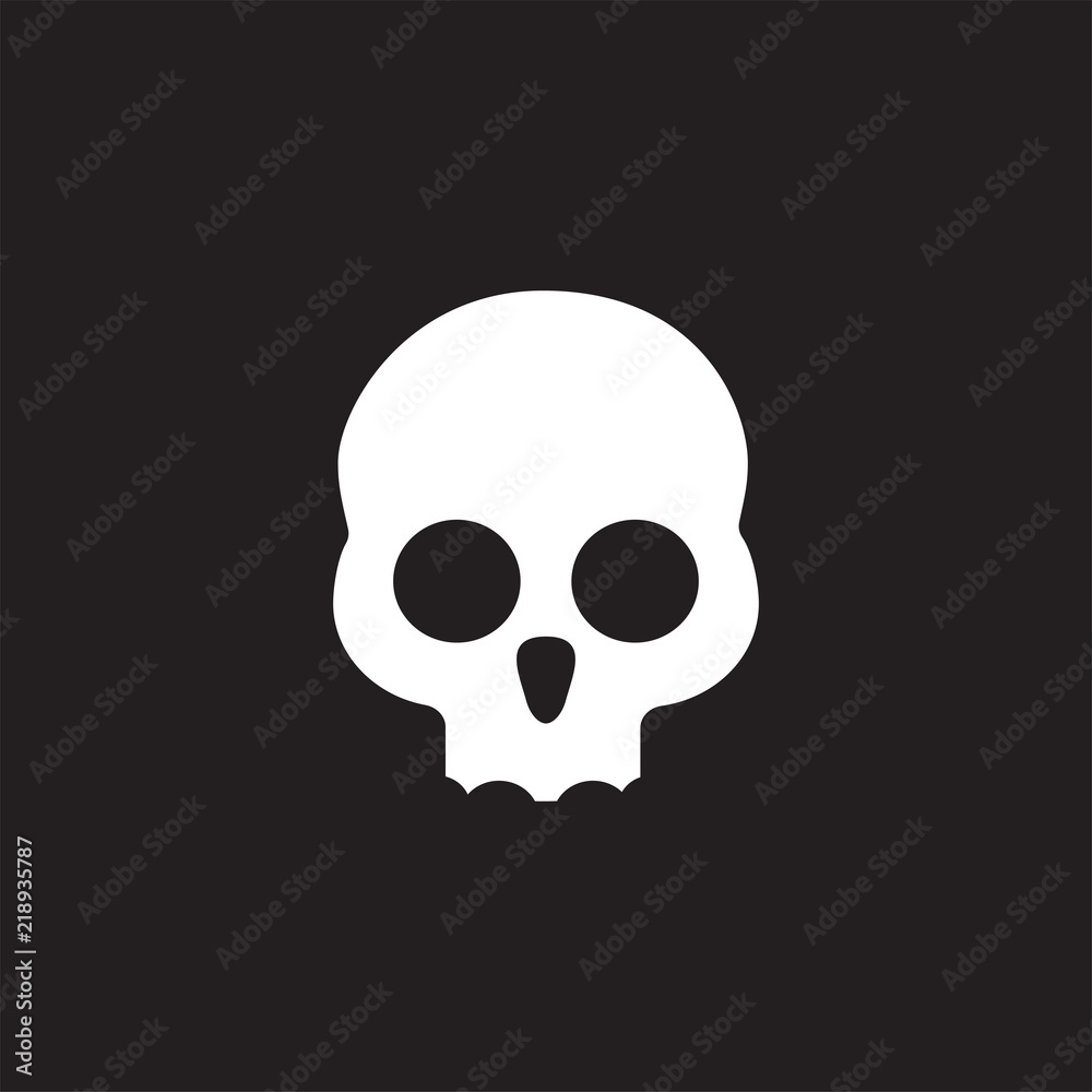 skull people logo icon template