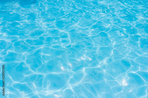 water in swimming pool rippled water detail © pandaclub23
