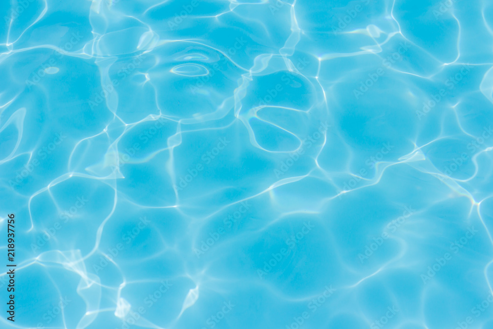 water in swimming pool rippled water detail
