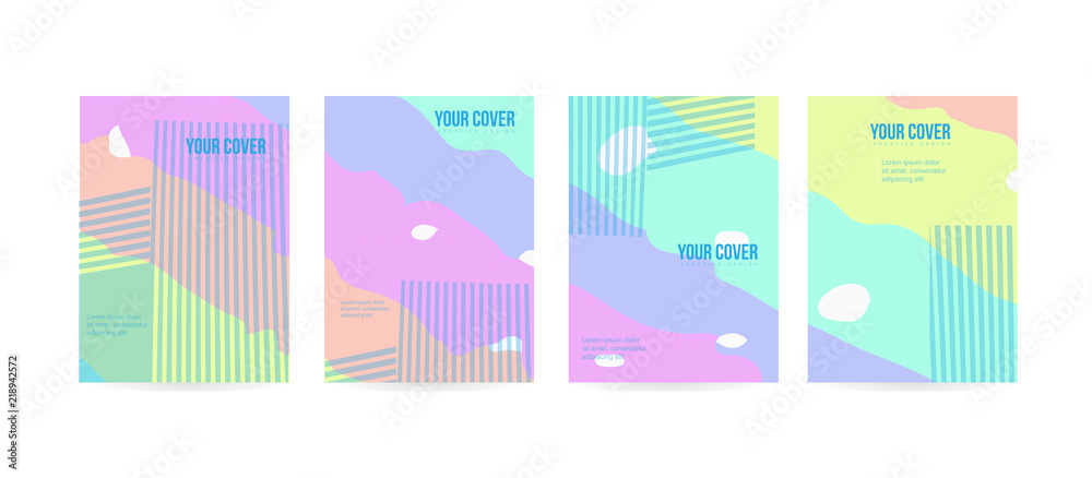 Minimal cover concept for brochure or card design