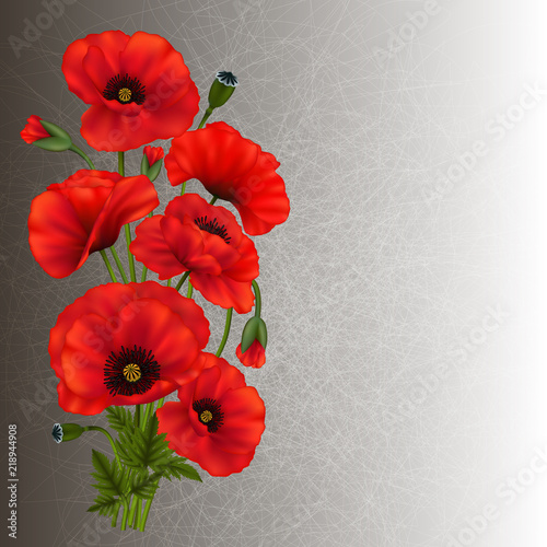 Fototapeta Naklejka Na Ścianę i Meble -  Floral card template