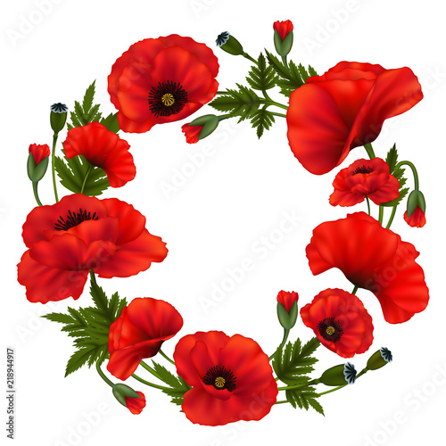 Fototapeta Naklejka Na Ścianę i Meble -  Floral card template