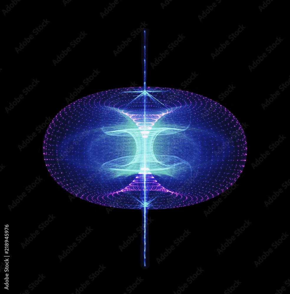 Sustainable high particle energy flow through a torus. Magnetic field,  singularity, gravitational waves and spacetime concept Stock イラスト | Adobe  Stock