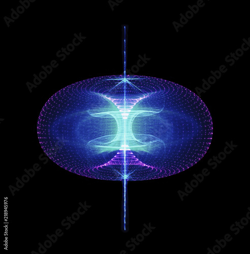 Konstfotografi Sustainable high particle energy flow through a torus