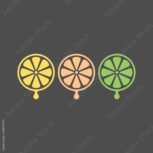 Citrus flat vector icon