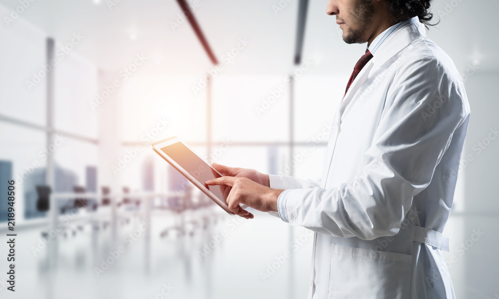 Medical industry concept by means of successful doctor Medical industry concept by means of successful doctor