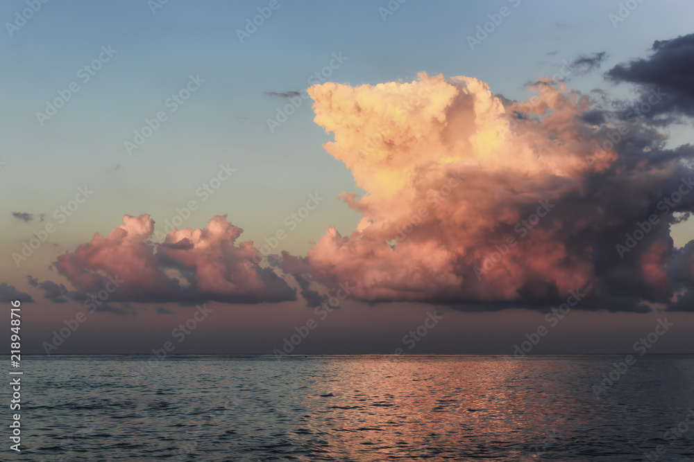 Dramatic sky over the sea