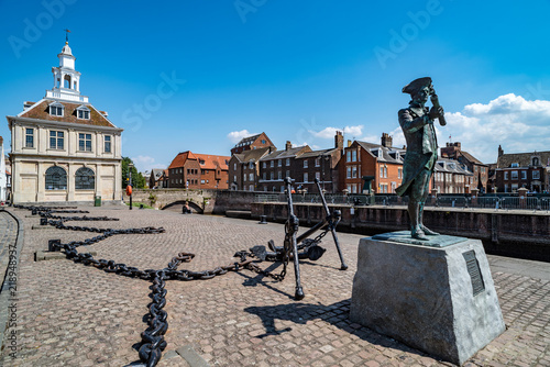 Statue of George Vancouver in King's Lynn, Norfolk, England photo