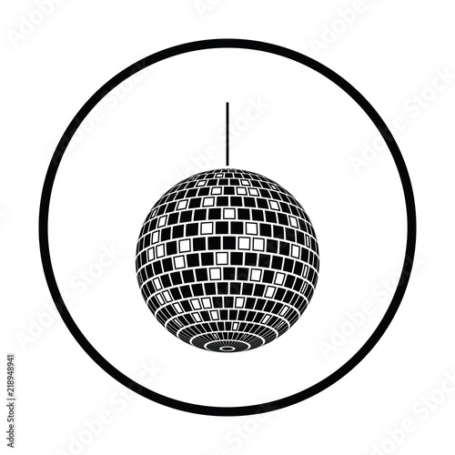 Party disco sphere icon