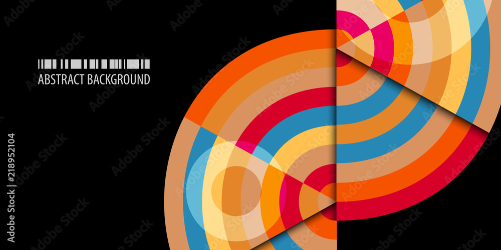 Obraz premium Geometric colorful abstract background