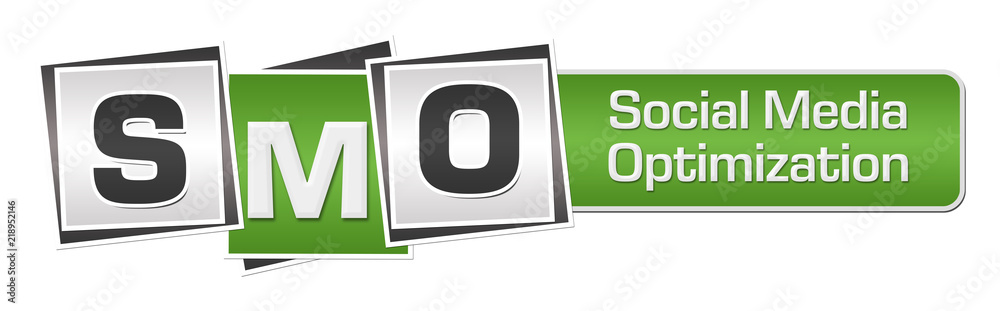 SMO - Social Media Optimization Green Grey Squares Bar SMO - Social Media Optimization Green Grey Squares Bar
