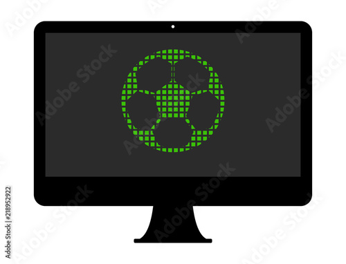 Pixel Icon PC - Fußball