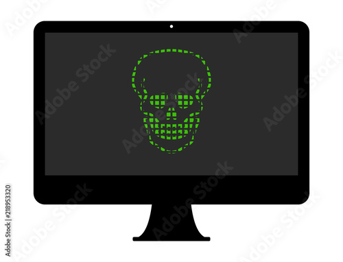 Pixel Icon PC - Totenkopf