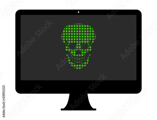 Pixel Icon PC - Schädel