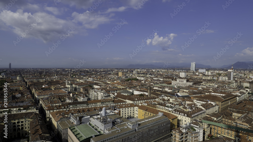 Skyline of the city of Turin