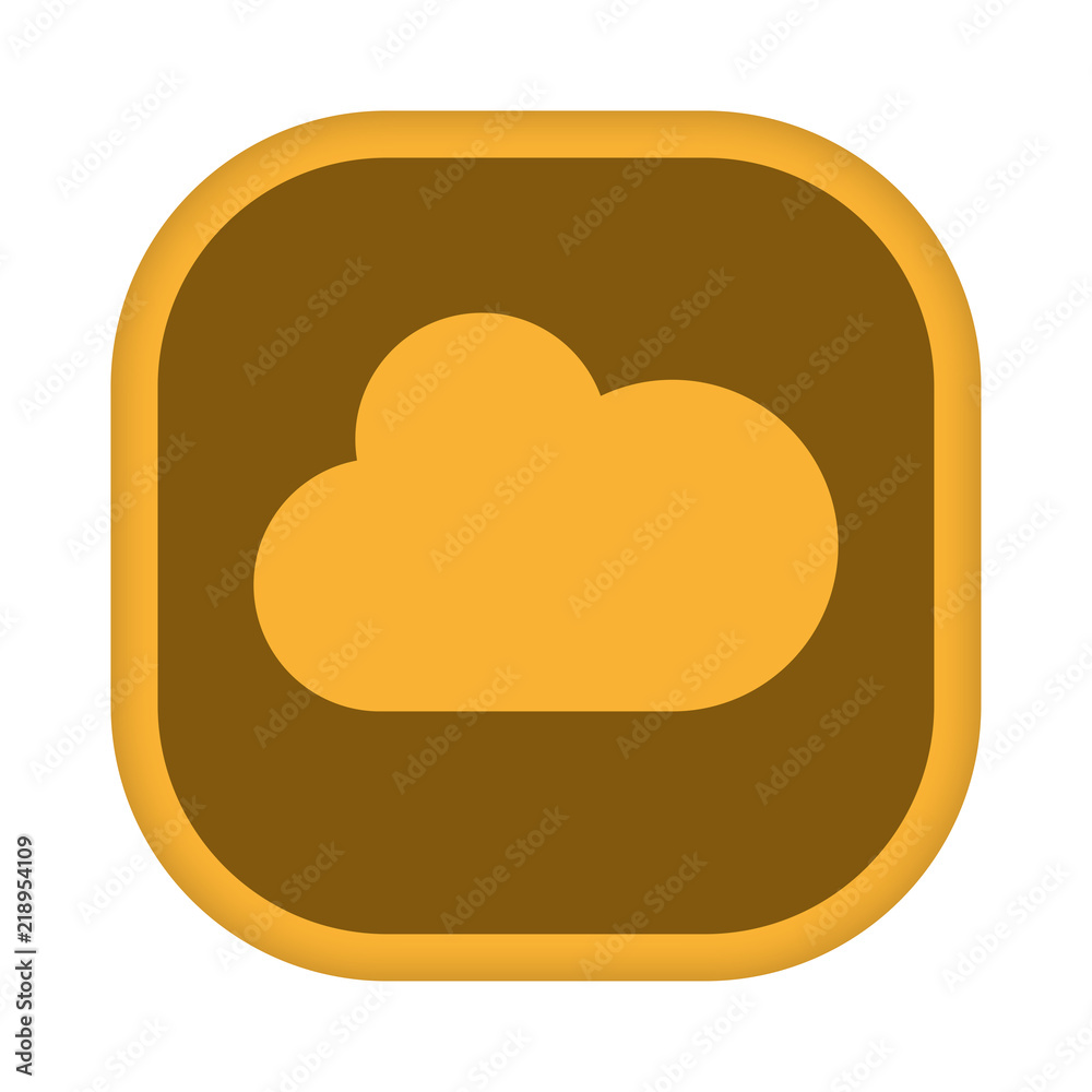 App Icon gelb - Wolke