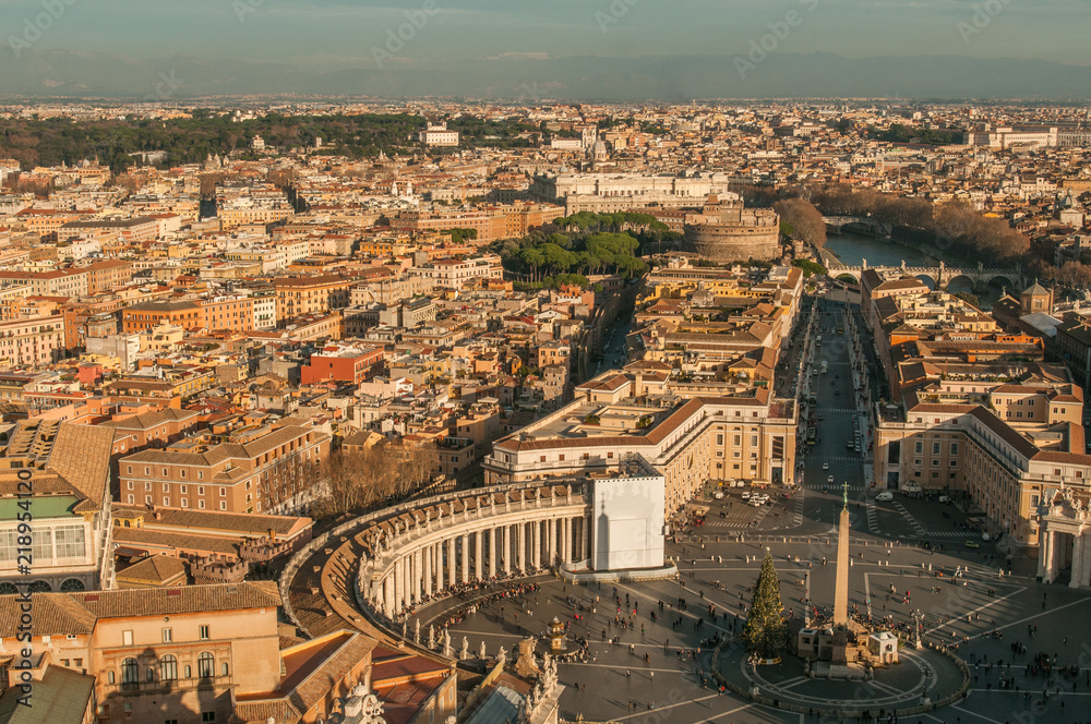 Panoramic view of Rome, Italy