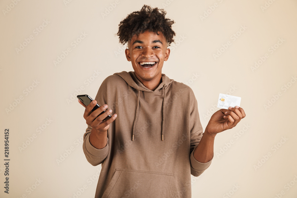 Portrait of a satisfied young afro american man Portrait of a satisfied young afro american man