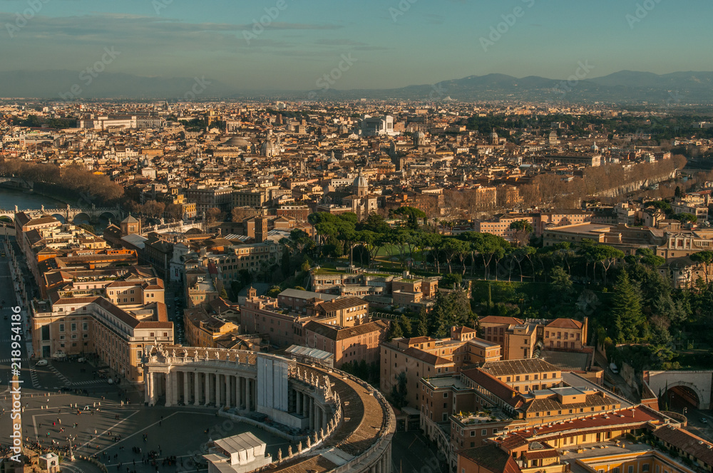 Panoramic view of Rome, Italy 2