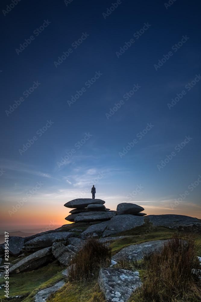 Sunset Silhouette , The Cheesewring, Bodmin Moor, Cornwall