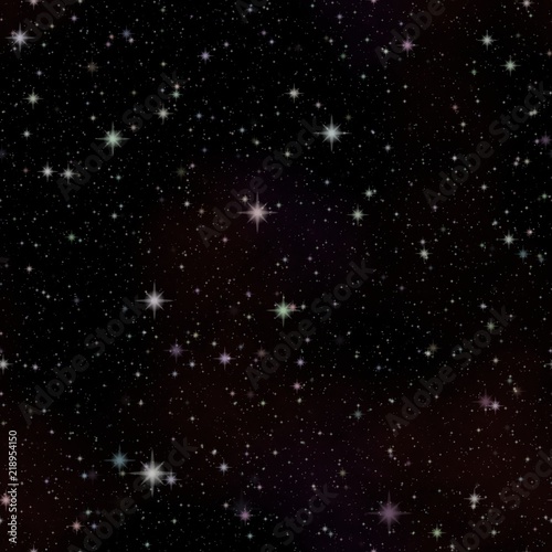 Galaxy background with many stars, seamless sky texture, night sky stars