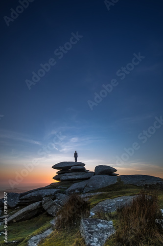 Sunset Silhouette , The Cheesewring, Bodmin Moor, Cornwall