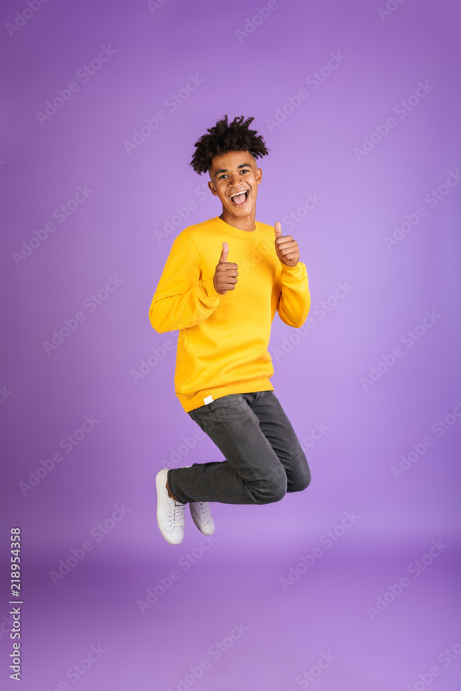 Portrait of a cheerful young afro american man Portrait of a cheerful young afro american man