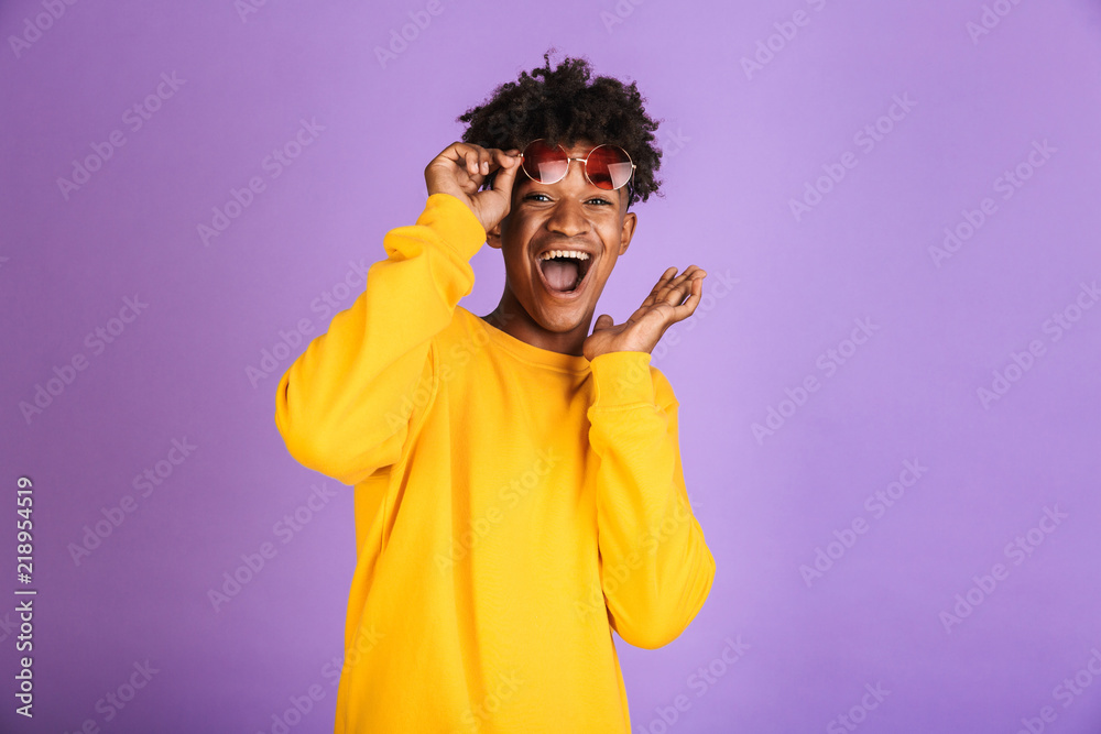 Portrait of a happy young afro american man Portrait of a happy young afro american man