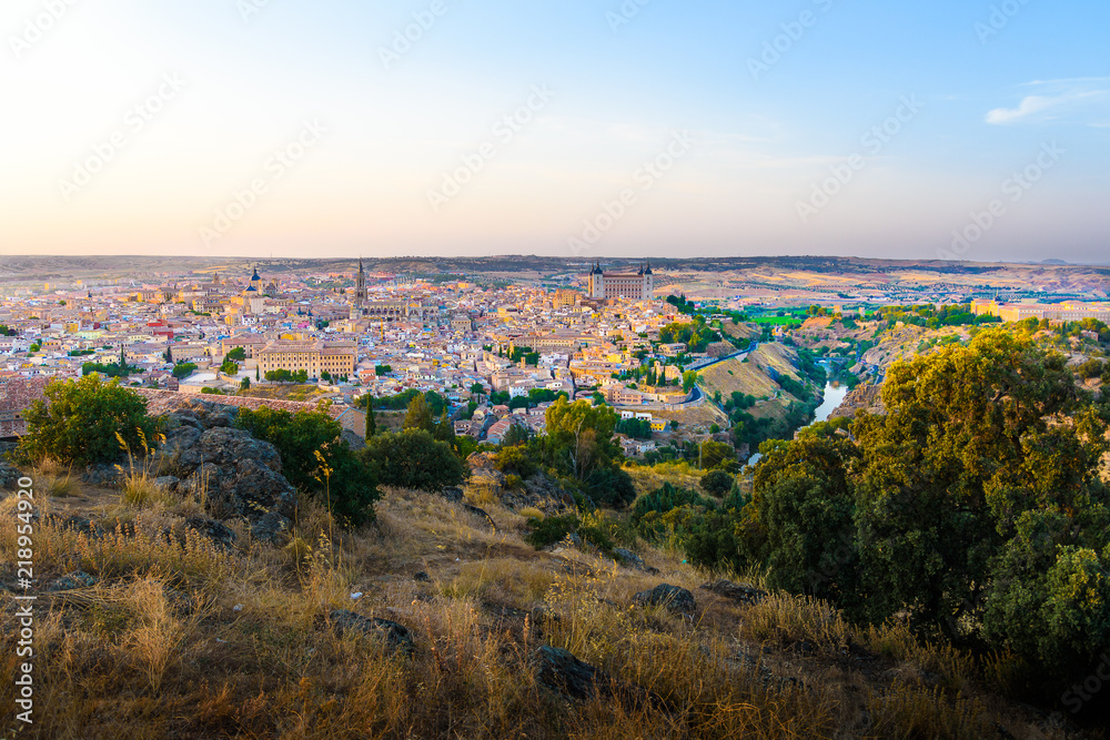 Sunset. Toledo historical city in Spain