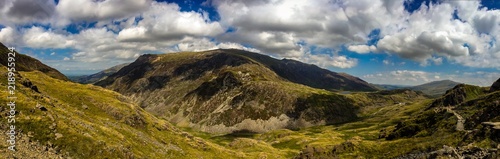 Panoramic view of the Snowdonia Nation Park