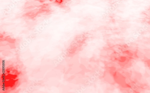 Fototapeta Naklejka Na Ścianę i Meble -  Background of abstract white color smoke isolated on red color background. The wall of white fog. 3D illustration