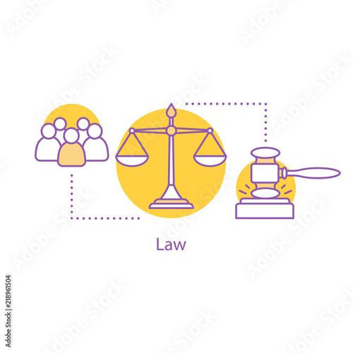 Law concept icon