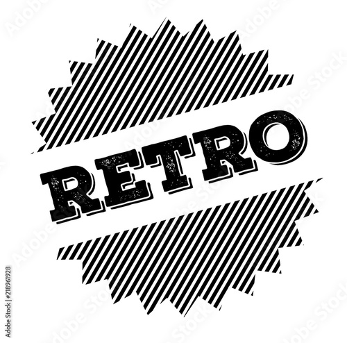 retro black stamp