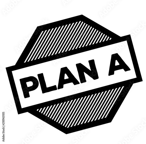 plan a black stamp