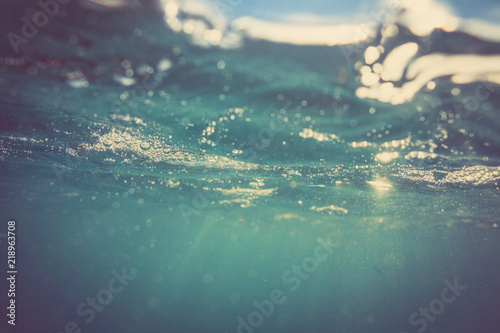 Fototapeta Underwater just below sea level