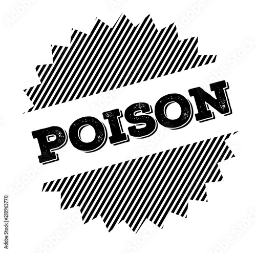 poison black stamp