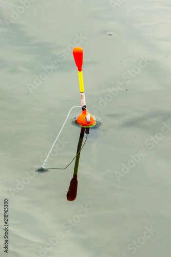 Float for catching fish on the surface of water
