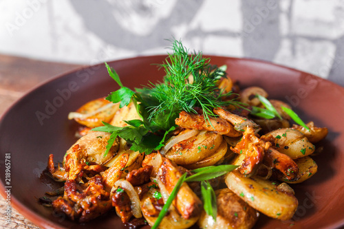  Potatoes with mushrooms