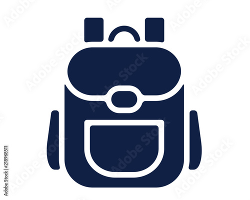 backpack glyph icon , designed for web and app