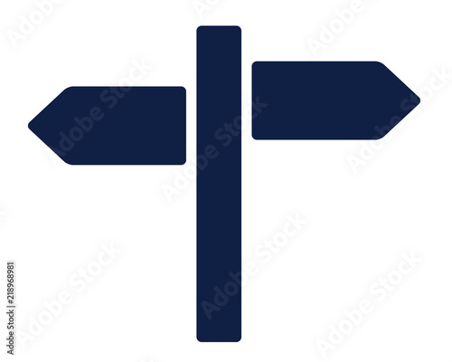 way arrow sign glyph icon , designed for web and app